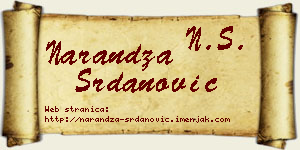 Narandža Srdanović vizit kartica